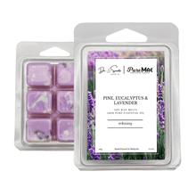 Load image into Gallery viewer, Pine, Eucalyptus &amp; Lavender Soy Wax Melts with 100% Pure Essential Oil
