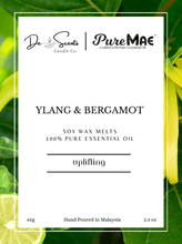 Load image into Gallery viewer, Ylang &amp; Bergamot Soy Wax Melts with 100% Pure Essential Oil
