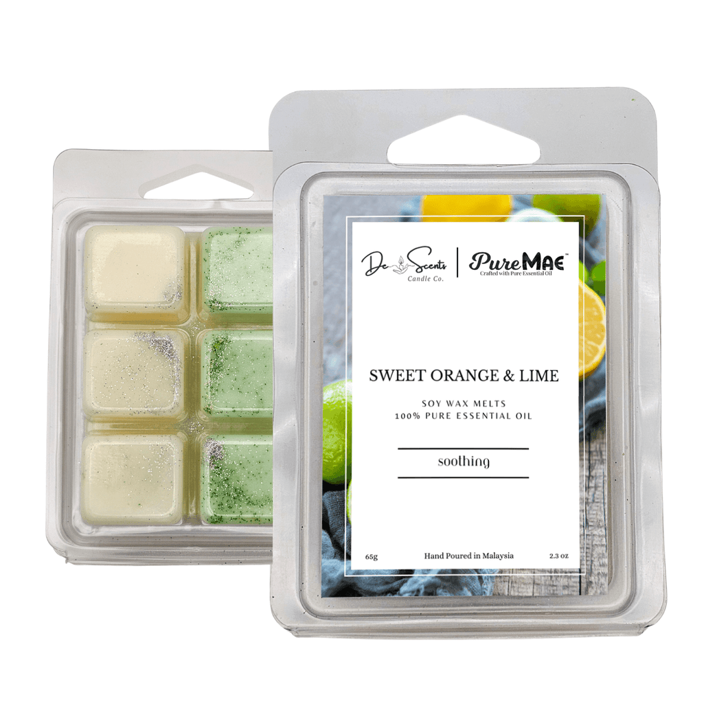 Sweet Orange & Lime Soy Wax Melts with 100% Pure Essential Oil