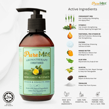 Load image into Gallery viewer, PureMAE Bergamot &amp; Lemon Conditioner for Oily Hair, Oily Scalp &amp; Hair Growth (250ml)
