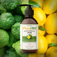 Load image into Gallery viewer, PureMAE Aromatherapy Bergamot &amp; Lemon Lotion
